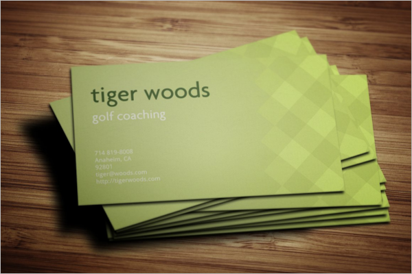 Golf Coaching Business Card