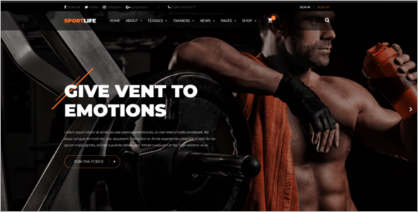 Gym Fitness HTML Template