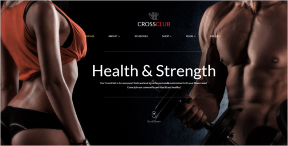 Gym Multi Page Website Template