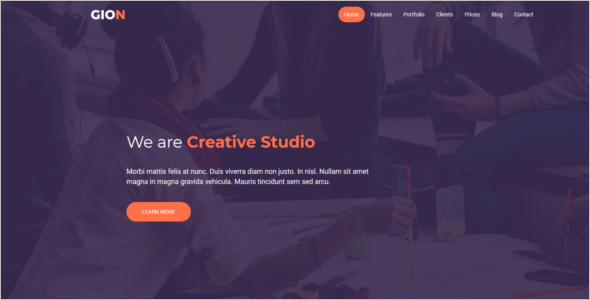 HTML One Page Website Template
