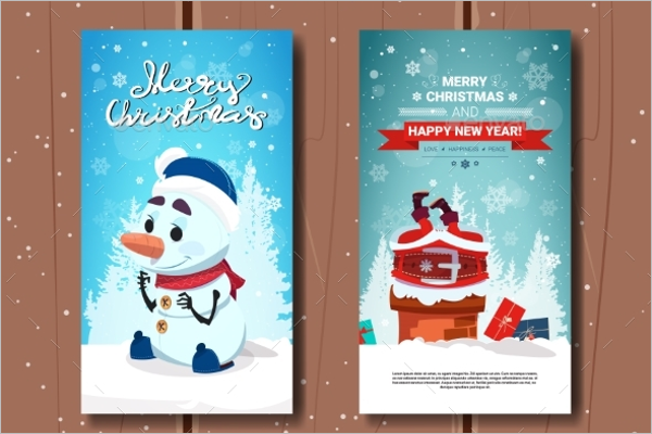 Holly Jolly Greeting Card Template