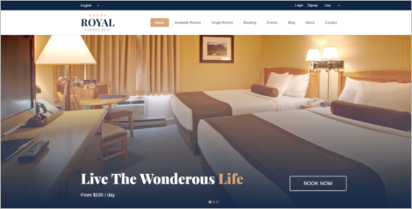 Hotel Website Template Bootstrap