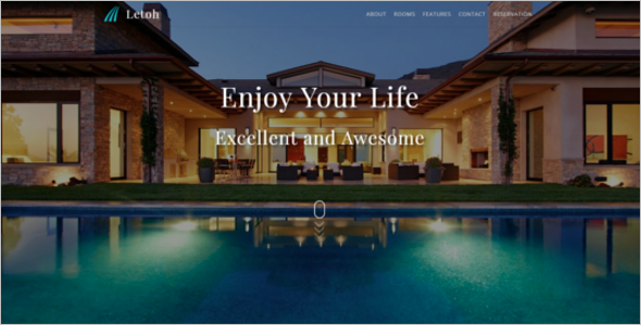 Hotel Website Template In HTML