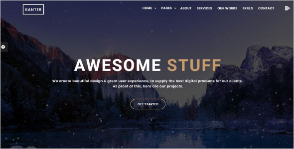 Jquery Animated Website Template