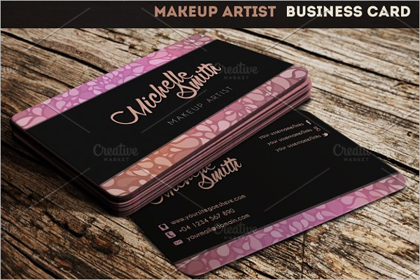 Makeup Business Card Holder Template