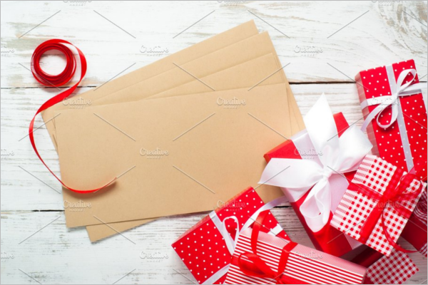 Minimal Christmas Envelope Design