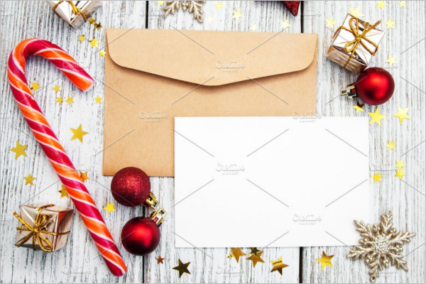 Minimal Christmas Envelope Design