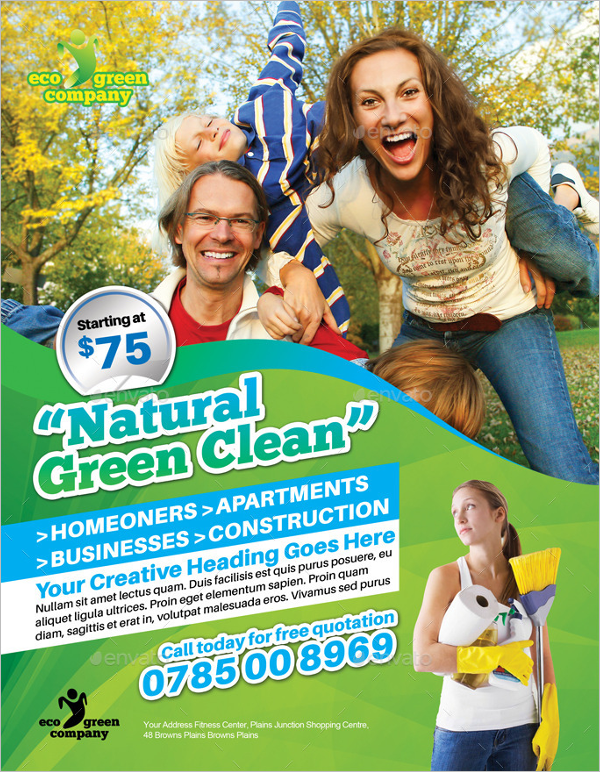 Modern Cleaning Flyer Template
