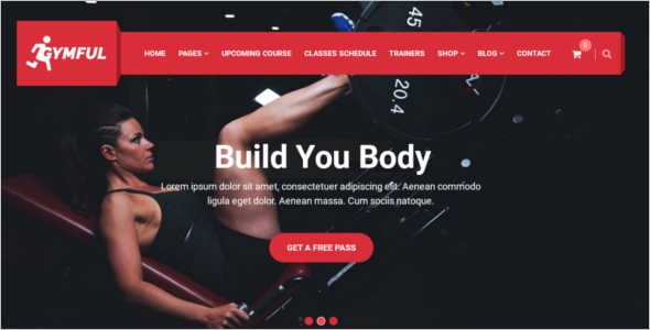 Multi-page Gym Website Theme
