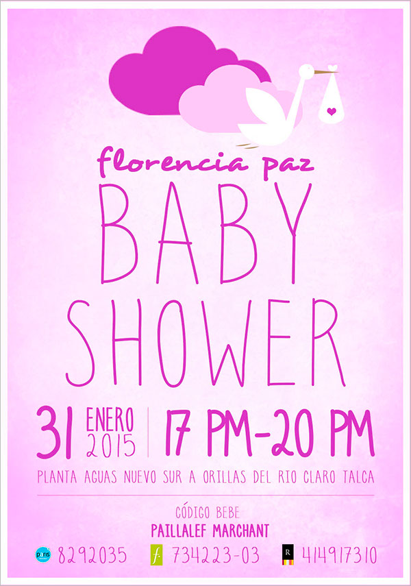 Office Baby Shower Flyer Template