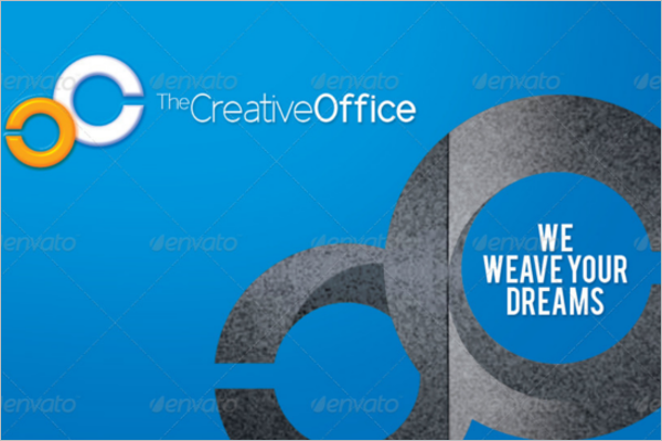 Office Work Business Card Template