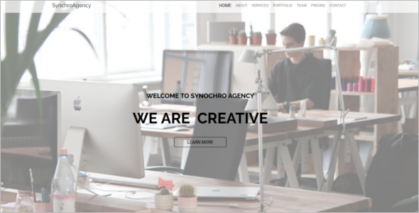 One Page Agency Website Theme