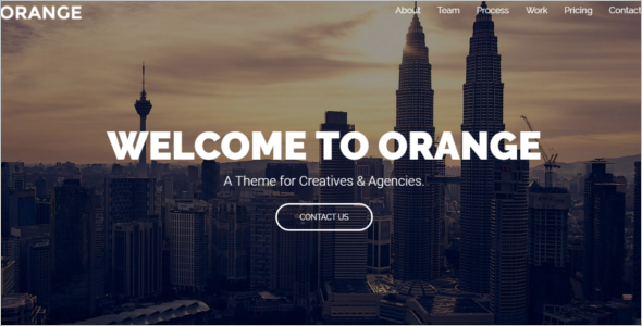 One Page HTML Website Template