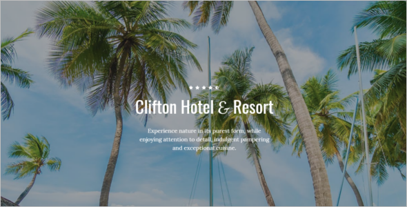 One-Page Hotel Website Template