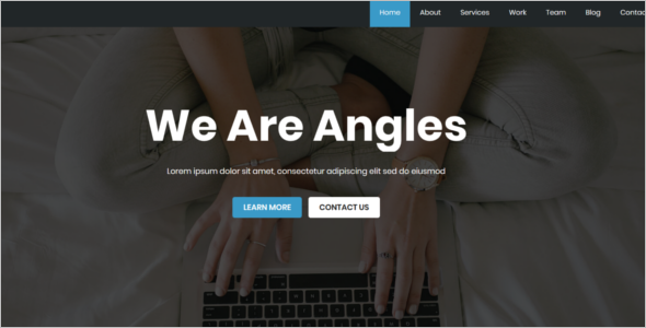 One Page Website HTML Template