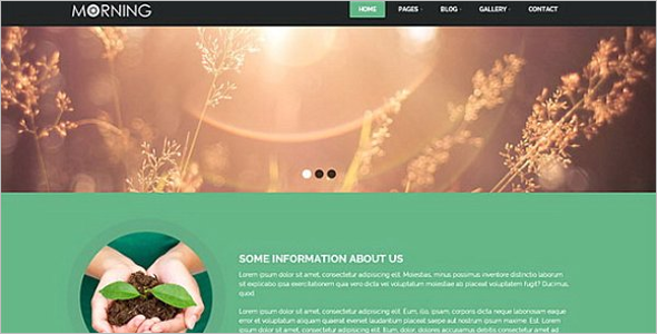 Parallax Agriculture Website Theme