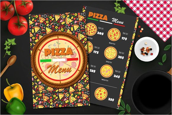 Pizza Menu Brochure Design