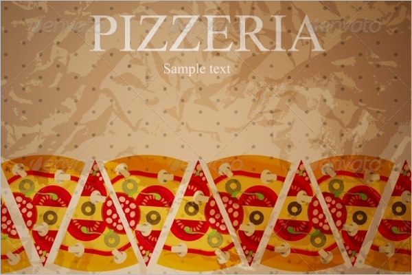 Pizza Menu Illustrator Template