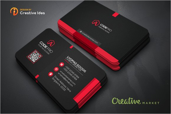 Realistic Office Business Card Template
