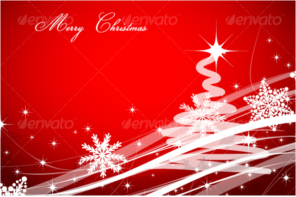 Red Background Christmas Design