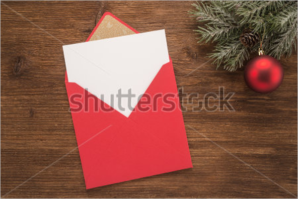 Red Envelope On Christmas Design