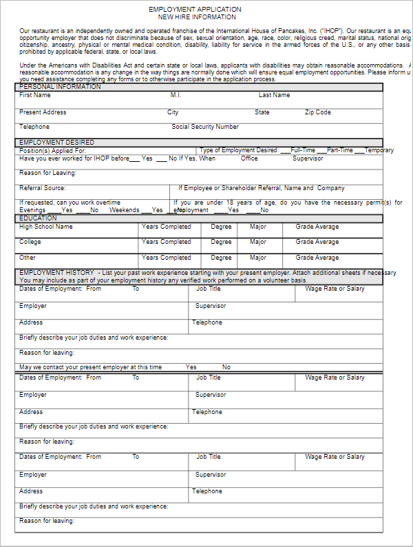 30+ Application Form Templates Free Word, Excel, PDF Examples