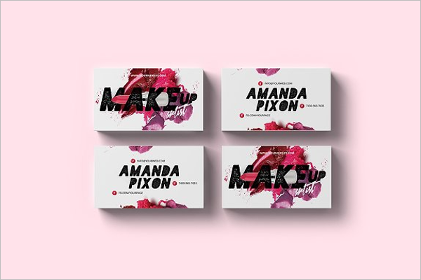 Simple Business Card for Makeup Design