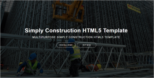 Simply Construction Website Template