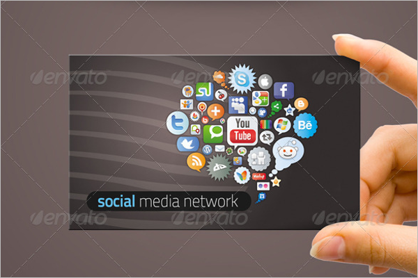 Social Network Business Card Design