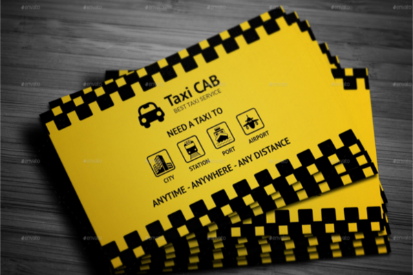 Taxi Cab Service Business Card