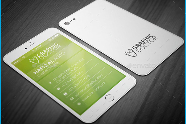 iPhone 6 Business Card Template