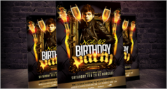 30+ Birthday Party Flyer Templates