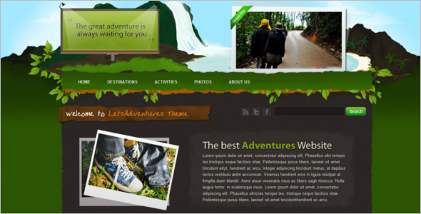 Adventure CSS Website Template