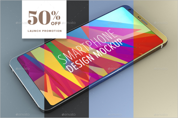 Android Smartphone Design Mockup