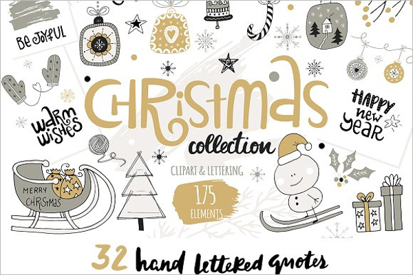 Best Christmas Collection Vector Design