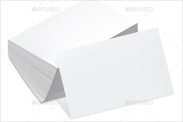 Blank Business Card Template PDF