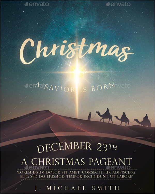 Christmas Church Poster Template