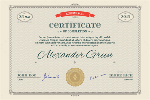 Company certificate Template