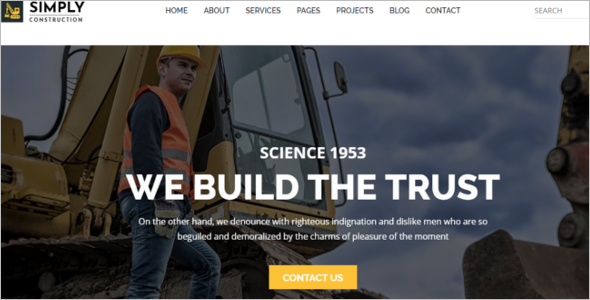 Construction Website Template