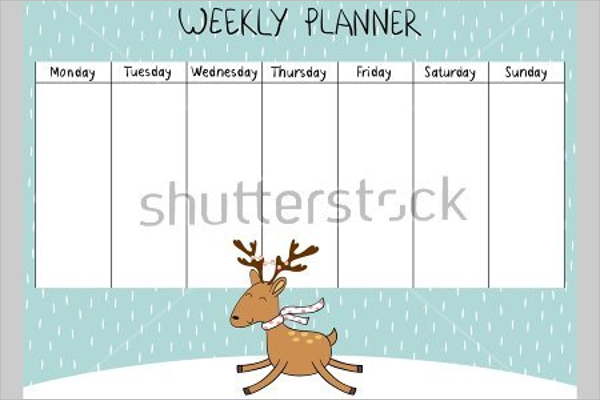 Cute Weekly Planner Design