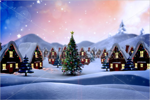 Cute Christmas village Design