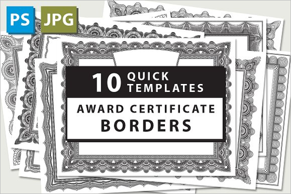 Editable Award Certificate