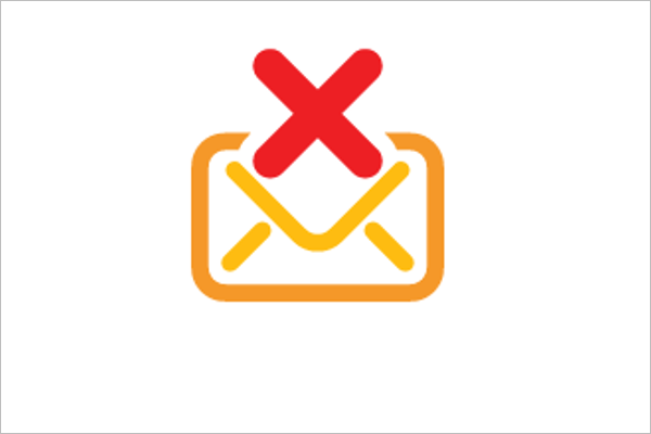 Email Delete Icon Design