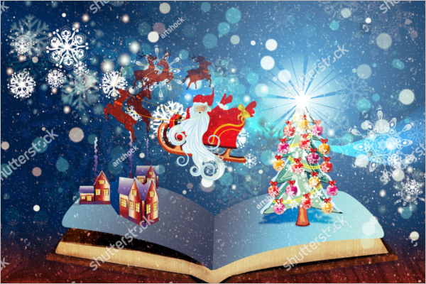 FreeÂ Christmas Story Book Template