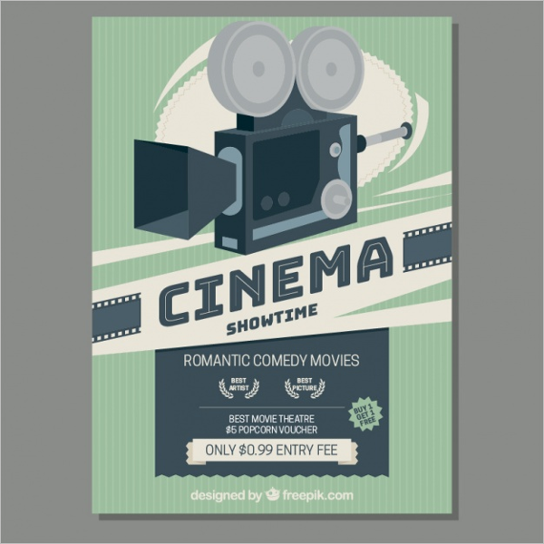 Free Cinema Poster Template