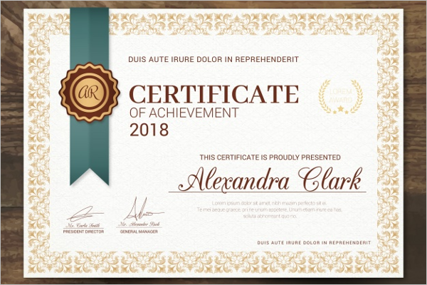 Free Elegant certificate template