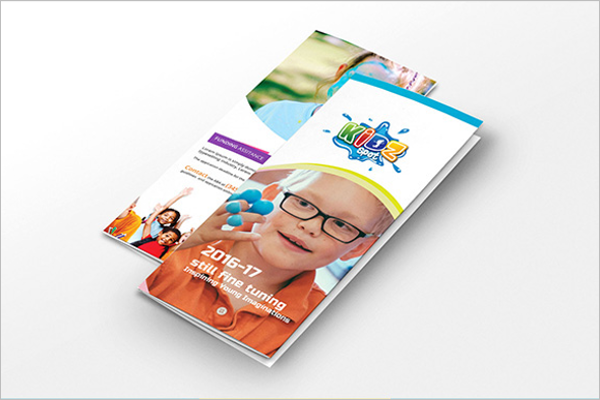 Free Kids Brochure Template Design