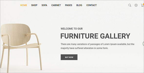 Furniture Store Website Template