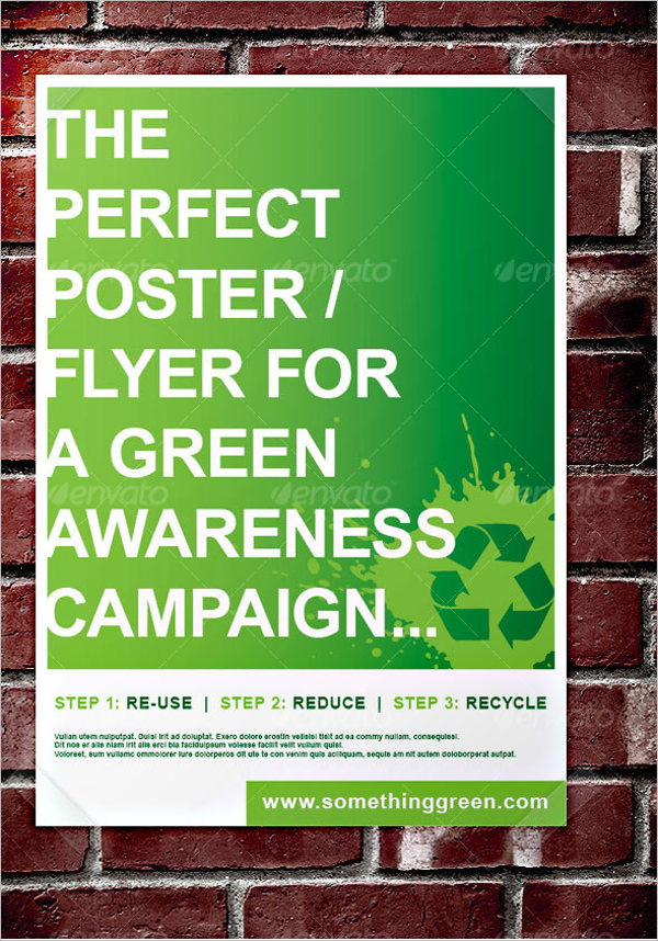 Green Awareness Campaign Poster Design