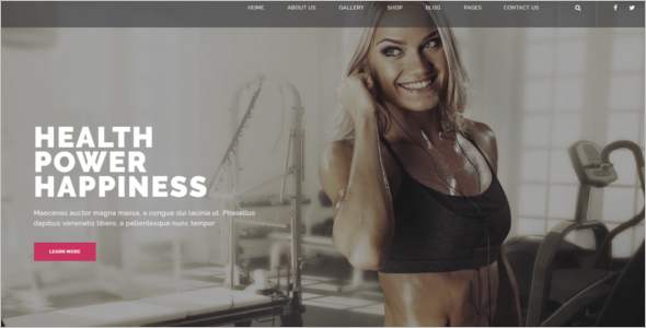 Gym & Sports Website Template